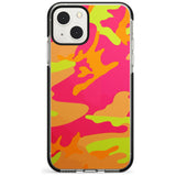 Neon Camo Black Impact Phone Case for iPhone 13 & 13 Mini