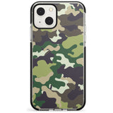 Green Camo Black Impact Phone Case for iPhone 13 & 13 Mini