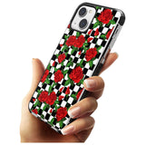 Checkered Pattern & Red Roses Phone Case iPhone 15 Pro Max / Black Impact Case,iPhone 15 Plus / Black Impact Case,iPhone 15 Pro / Black Impact Case,iPhone 15 / Black Impact Case,iPhone 15 Pro Max / Impact Case,iPhone 15 Plus / Impact Case,iPhone 15 Pro / Impact Case,iPhone 15 / Impact Case,iPhone 15 Pro Max / Magsafe Black Impact Case,iPhone 15 Plus / Magsafe Black Impact Case,iPhone 15 Pro / Magsafe Black Impact Case,iPhone 15 / Magsafe Black Impact Case,iPhone 14 Pro Max / Black Impact Case,iPhone 14 Plus