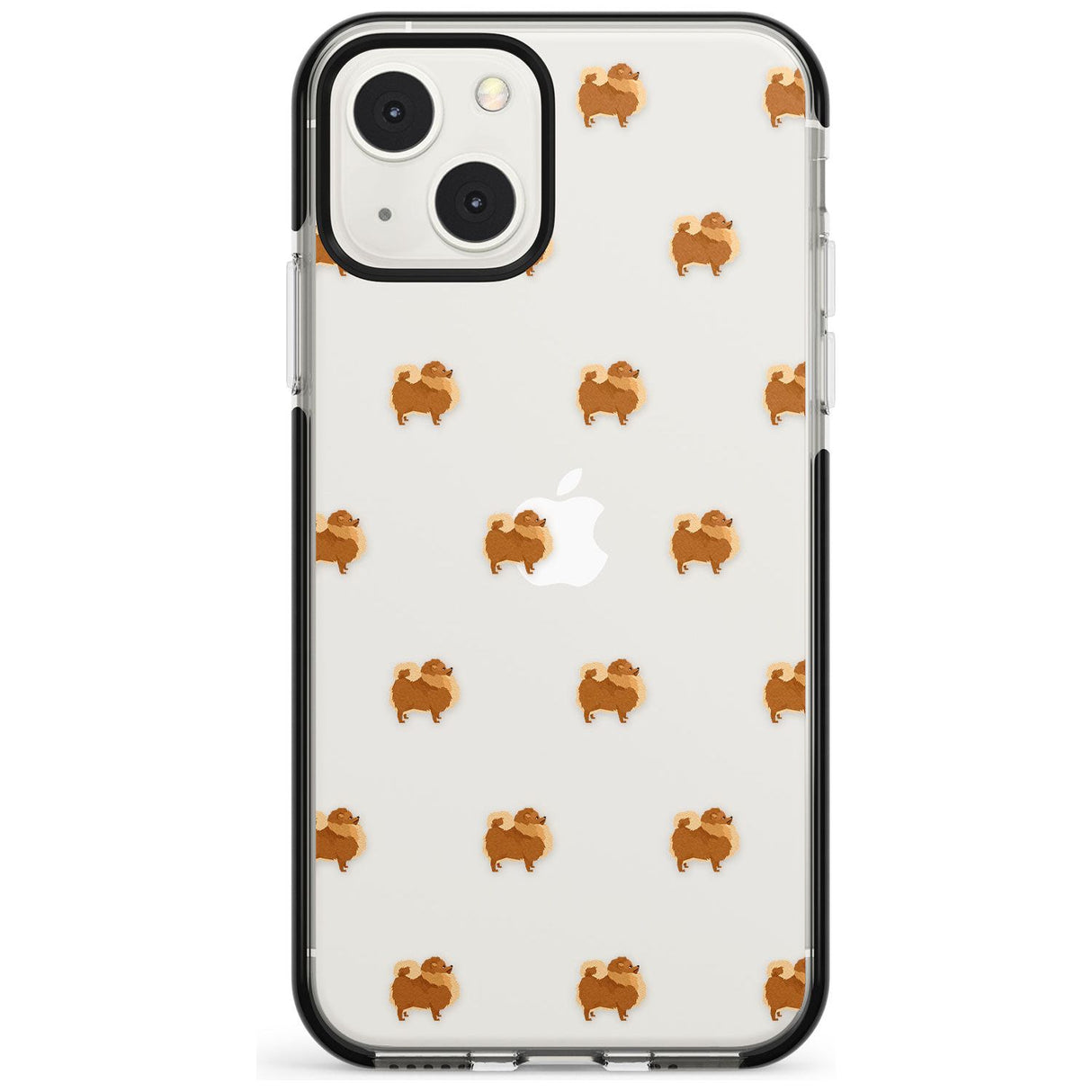 Pomeranian Dog Pattern Clear