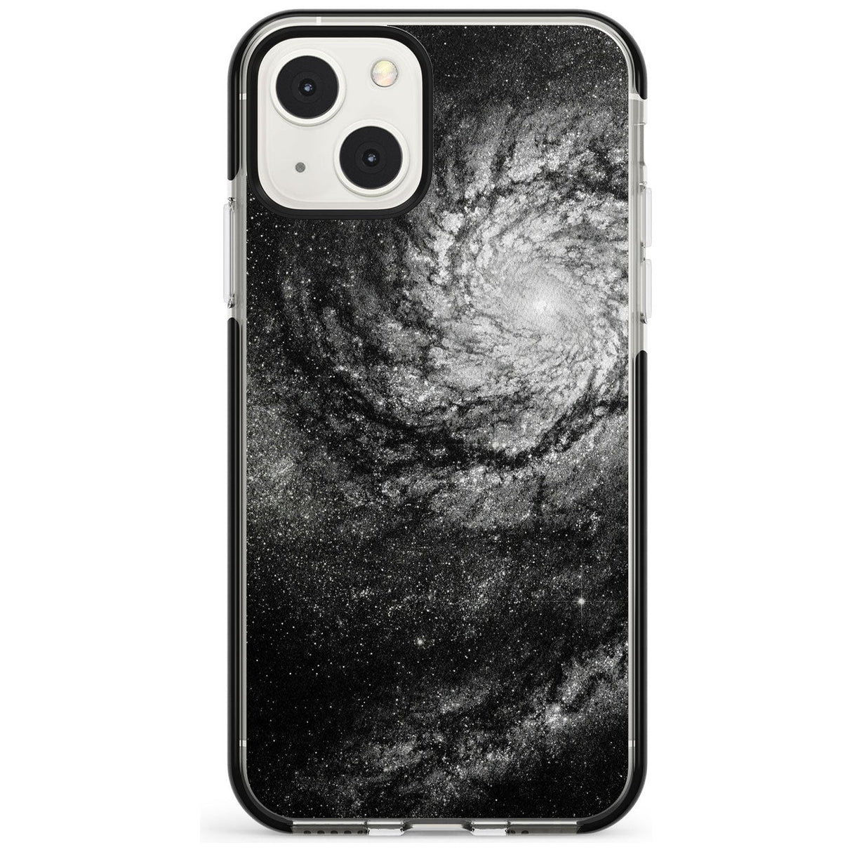 Night Sky Galaxies: Milky Way Galaxy Phone Case iPhone 13 Mini / Black Impact Case Blanc Space