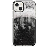 Ocean Wave Galaxy Print Phone Case iPhone 13 Mini / Black Impact Case Blanc Space