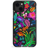 Floral Vibe Black Impact Phone Case for iPhone 13 & 13 Mini