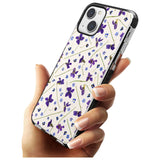 Violet Floral Pattern Design - Cream