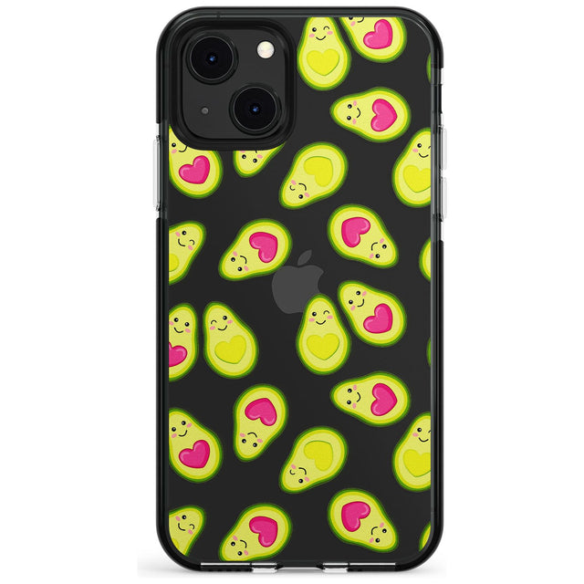 Avocado Love Black Impact Phone Case for iPhone 13 & 13 Mini