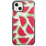 Watermelon Pattern Black Impact Phone Case for iPhone 13 & 13 Mini