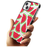 Watermelon Pattern Black Impact Phone Case for iPhone 13 & 13 Mini