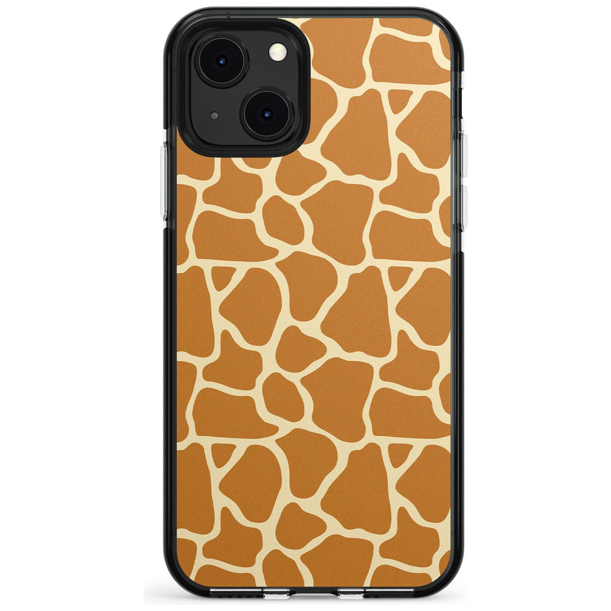 Giraffe Pattern Black Impact Phone Case for iPhone 13 & 13 Mini