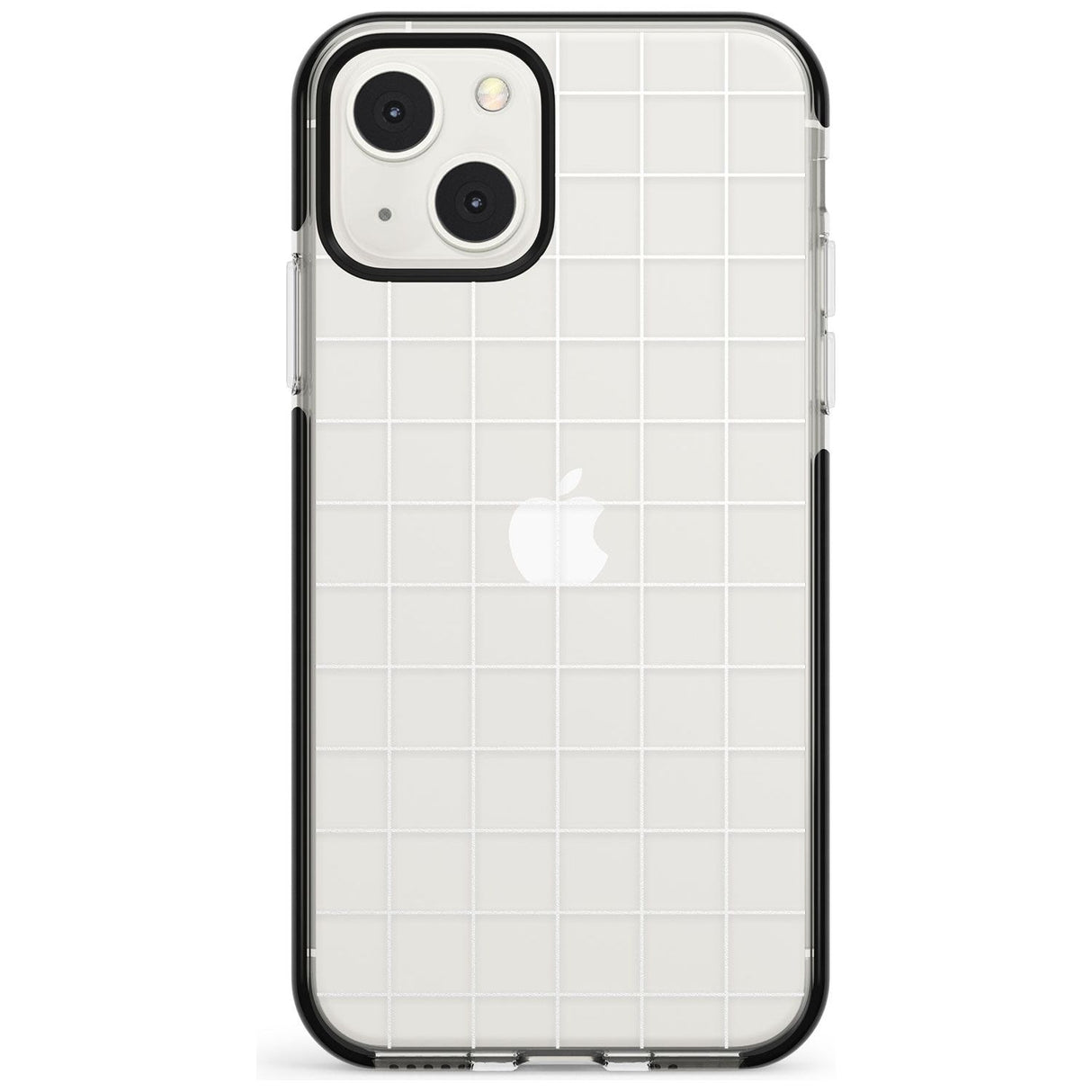 Simplistic Large Grid Pattern White (Transparent)