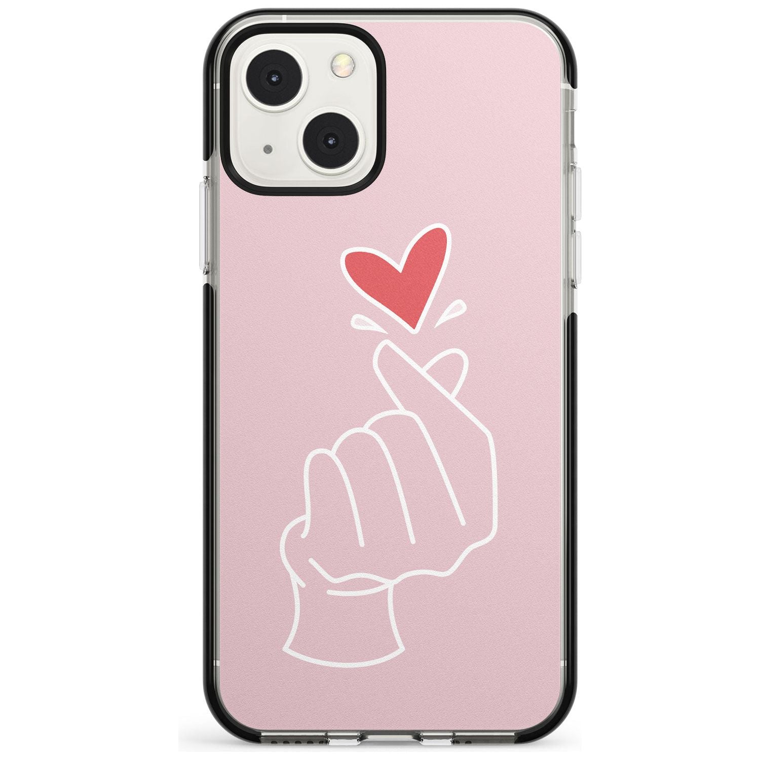 Pink Heart Hand