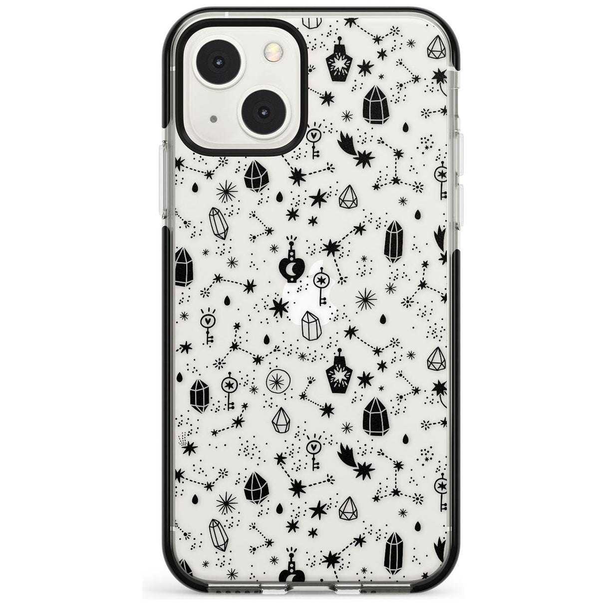 Black Magic Phone Case iPhone 13 Mini / Black Impact Case Blanc Space