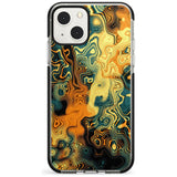 Gold Green Marble Phone Case iPhone 13 Mini / Black Impact Case Blanc Space