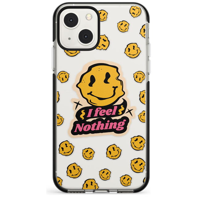 I feel nothing (Clear) Phone Case iPhone 13 Mini / Black Impact Case Blanc Space