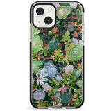 Colourful Succulents Phone Case iPhone 13 Mini / Black Impact Case Blanc Space