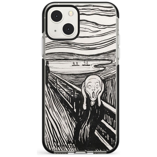 The Scream Black Impact Phone Case for iPhone 13 & 13 Mini