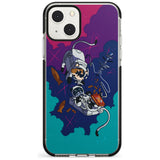 Cats In Space Phone Case iPhone 13 Mini / Black Impact Case Blanc Space