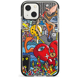 Crowd Tsunami Phone Case iPhone 13 Mini / Black Impact Case Blanc Space