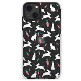 White Bunnies and Carrots Impact Phone Case for iPhone 13 & 13 Mini