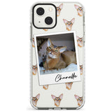 Personalised Abyssinian Cat Photo Impact Phone Case for iPhone 13 & 13 Mini