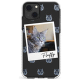 Personalised Maine Coon Photo Custom Phone Case iPhone 13 Mini / Impact Case Blanc Space