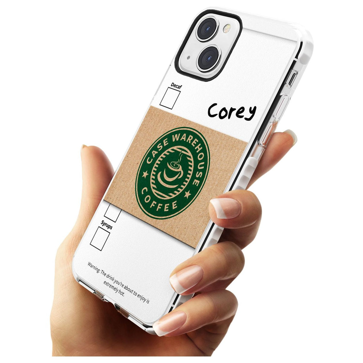 Personalised Coffee Cup Impact Phone Case for iPhone 13 & 13 Mini