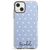 Personalised Simple Light Blue Dots Custom Phone Case iPhone 15 Pro Max / Black Impact Case,iPhone 15 Plus / Black Impact Case,iPhone 15 Pro / Black Impact Case,iPhone 15 / Black Impact Case,iPhone 15 Pro Max / Impact Case,iPhone 15 Plus / Impact Case,iPhone 15 Pro / Impact Case,iPhone 15 / Impact Case,iPhone 15 Pro Max / Magsafe Black Impact Case,iPhone 15 Plus / Magsafe Black Impact Case,iPhone 15 Pro / Magsafe Black Impact Case,iPhone 15 / Magsafe Black Impact Case,iPhone 14 Pro Max / Black Impact Case,i