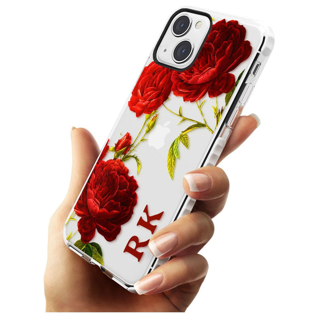 Personalised Clear Vintage Floral Red Roses Custom Phone Case iPhone 15 Pro Max / Black Impact Case,iPhone 15 Plus / Black Impact Case,iPhone 15 Pro / Black Impact Case,iPhone 15 / Black Impact Case,iPhone 15 Pro Max / Impact Case,iPhone 15 Plus / Impact Case,iPhone 15 Pro / Impact Case,iPhone 15 / Impact Case,iPhone 15 Pro Max / Magsafe Black Impact Case,iPhone 15 Plus / Magsafe Black Impact Case,iPhone 15 Pro / Magsafe Black Impact Case,iPhone 15 / Magsafe Black Impact Case,iPhone 14 Pro Max / Black Impac