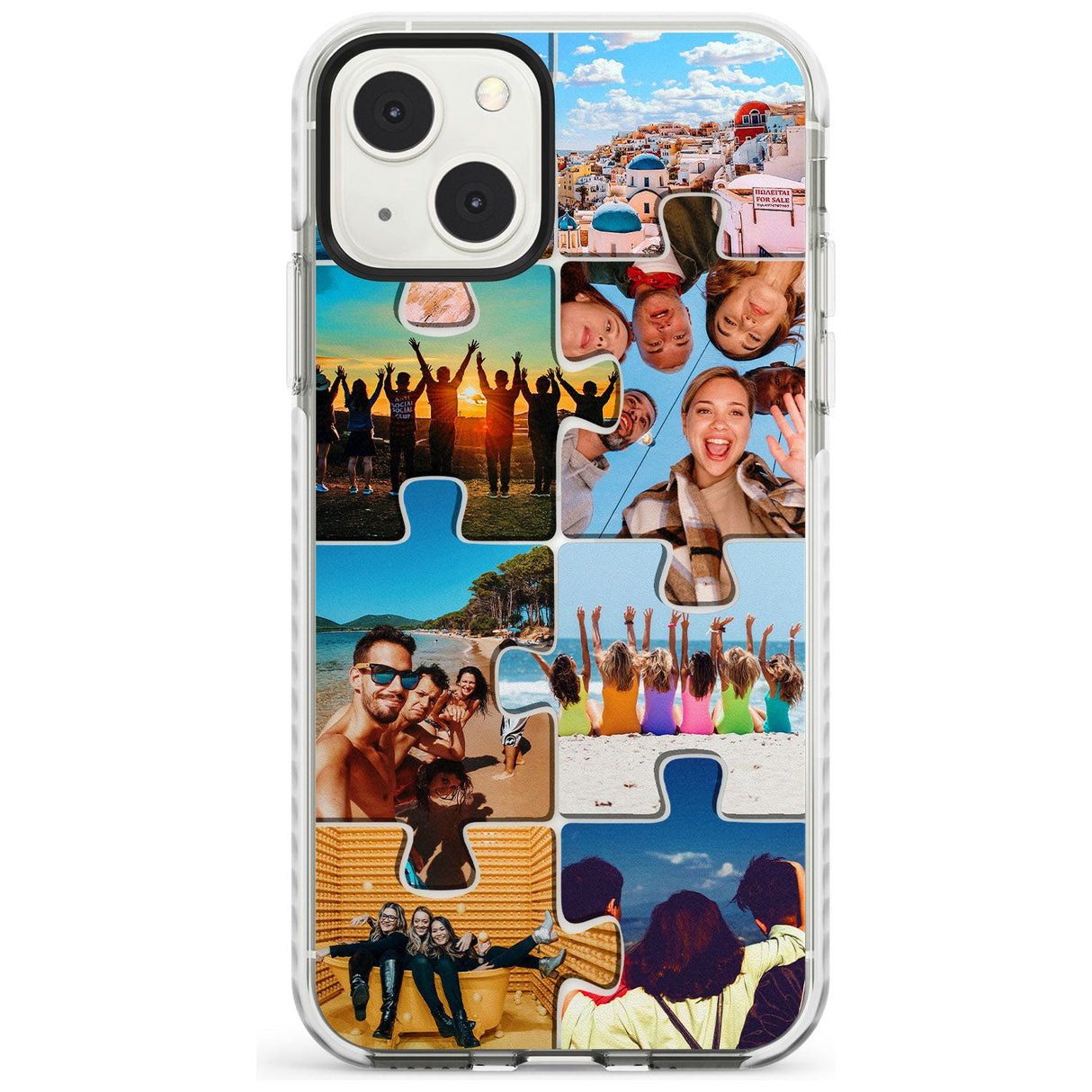 Personalised Jigsaw Photo Grid Impact Phone Case for iPhone 13 & 13 Mini