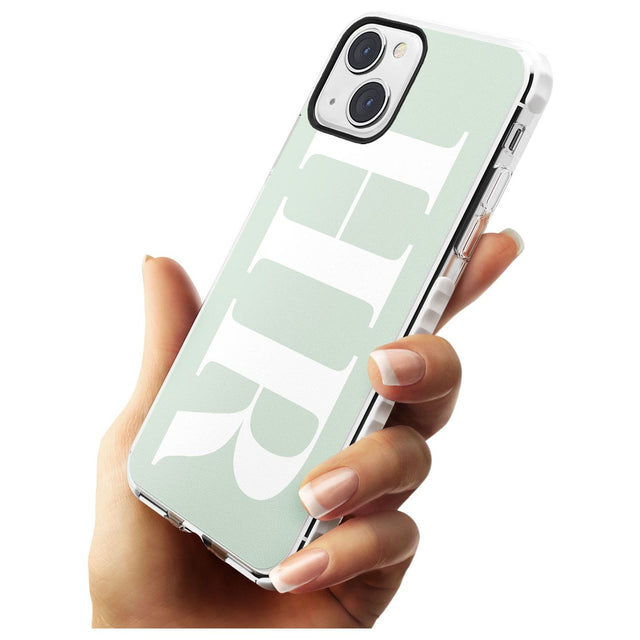 Personalised White & Seafoam Green Personalised Custom Phone Case iPhone 15 Pro Max / Black Impact Case,iPhone 15 Plus / Black Impact Case,iPhone 15 Pro / Black Impact Case,iPhone 15 / Black Impact Case,iPhone 15 Pro Max / Impact Case,iPhone 15 Plus / Impact Case,iPhone 15 Pro / Impact Case,iPhone 15 / Impact Case,iPhone 15 Pro Max / Magsafe Black Impact Case,iPhone 15 Plus / Magsafe Black Impact Case,iPhone 15 Pro / Magsafe Black Impact Case,iPhone 15 / Magsafe Black Impact Case,iPhone 14 Pro Max / Black I