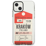 Personalised Vintage BEA Luggage Tag Custom Phone Case iPhone 13 Mini / Impact Case Blanc Space