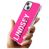 Personalised Bold Name: Pink Custom Phone Case iPhone 15 Pro Max / Black Impact Case,iPhone 15 Plus / Black Impact Case,iPhone 15 Pro / Black Impact Case,iPhone 15 / Black Impact Case,iPhone 15 Pro Max / Impact Case,iPhone 15 Plus / Impact Case,iPhone 15 Pro / Impact Case,iPhone 15 / Impact Case,iPhone 15 Pro Max / Magsafe Black Impact Case,iPhone 15 Plus / Magsafe Black Impact Case,iPhone 15 Pro / Magsafe Black Impact Case,iPhone 15 / Magsafe Black Impact Case,iPhone 14 Pro Max / Black Impact Case,iPhone 1