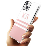 Personalised Minimal Pink Stripes & Initials Custom Phone Case iPhone 15 Pro Max / Black Impact Case,iPhone 15 Plus / Black Impact Case,iPhone 15 Pro / Black Impact Case,iPhone 15 / Black Impact Case,iPhone 15 Pro Max / Impact Case,iPhone 15 Plus / Impact Case,iPhone 15 Pro / Impact Case,iPhone 15 / Impact Case,iPhone 15 Pro Max / Magsafe Black Impact Case,iPhone 15 Plus / Magsafe Black Impact Case,iPhone 15 Pro / Magsafe Black Impact Case,iPhone 15 / Magsafe Black Impact Case,iPhone 14 Pro Max / Black Impa