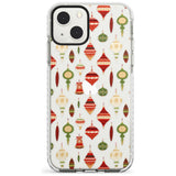 Christmas Baubles Pattern Impact Phone Case for iPhone 13 & 13 Mini