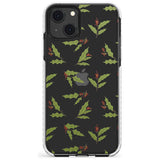 Christmas Holly Pattern Impact Phone Case for iPhone 13 & 13 Mini