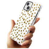 Gold Look on White Dalmatian Polka Dot Spots Phone Case iPhone 15 Pro Max / Black Impact Case,iPhone 15 Plus / Black Impact Case,iPhone 15 Pro / Black Impact Case,iPhone 15 / Black Impact Case,iPhone 15 Pro Max / Impact Case,iPhone 15 Plus / Impact Case,iPhone 15 Pro / Impact Case,iPhone 15 / Impact Case,iPhone 15 Pro Max / Magsafe Black Impact Case,iPhone 15 Plus / Magsafe Black Impact Case,iPhone 15 Pro / Magsafe Black Impact Case,iPhone 15 / Magsafe Black Impact Case,iPhone 14 Pro Max / Black Impact Case