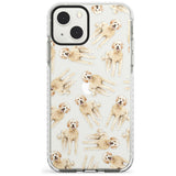 Goldendoodle Watercolour Dog Pattern Phone Case iPhone 13 Mini / Impact Case Blanc Space