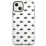 Gold Eyes Psychedelic Eyes Pattern Phone Case iPhone 13 Mini / Impact Case Blanc Space