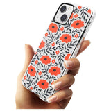 Red Poppy Transparent Floral