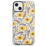 Yellow Blossoms Transparent Floral