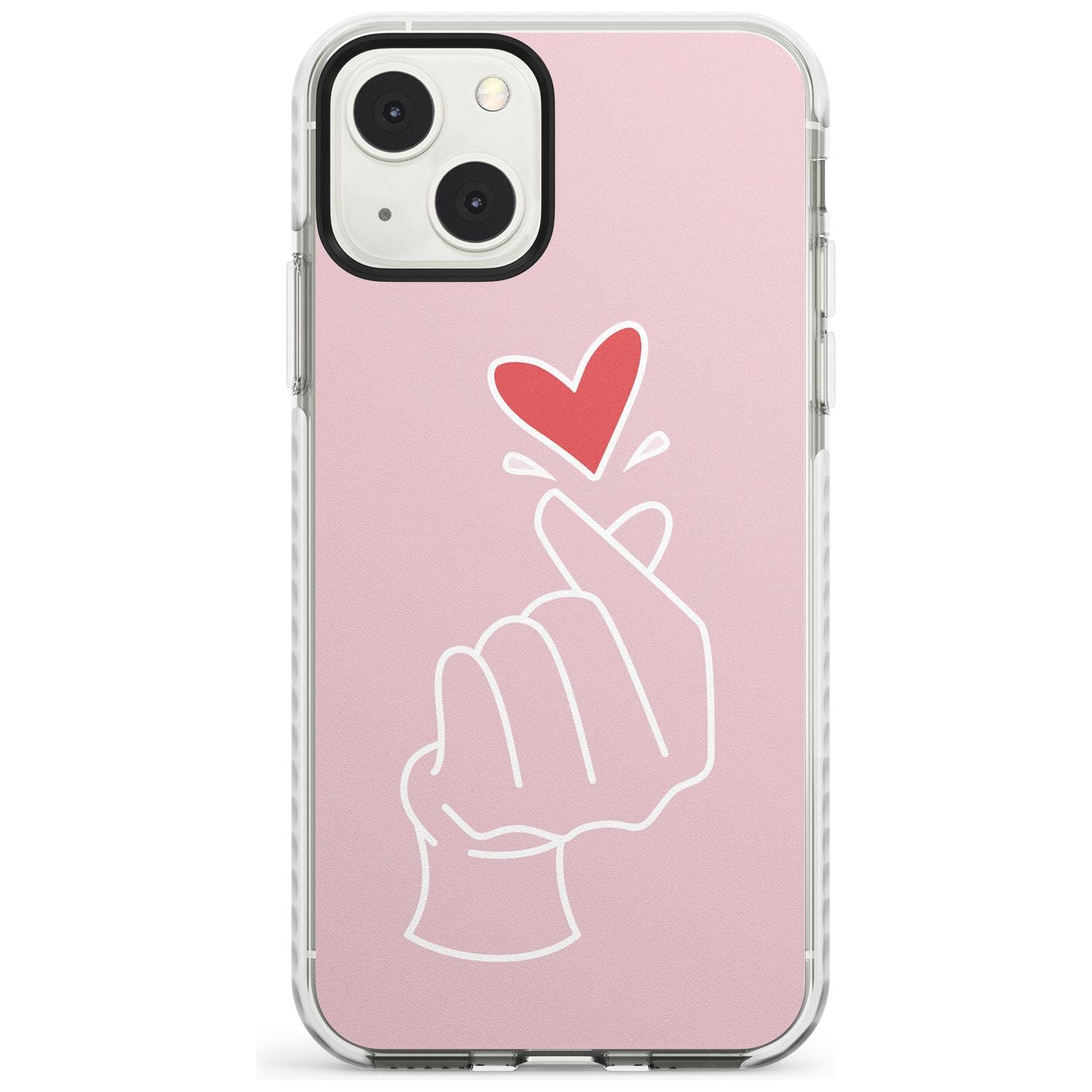 Pink Heart Hand