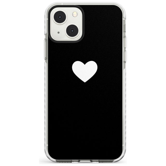 Single Heart Design: White &