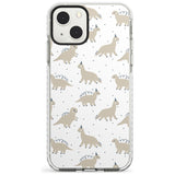 Adorable Dinosaurs Pattern Phone Case iPhone 13 Mini / Impact Case Blanc Space