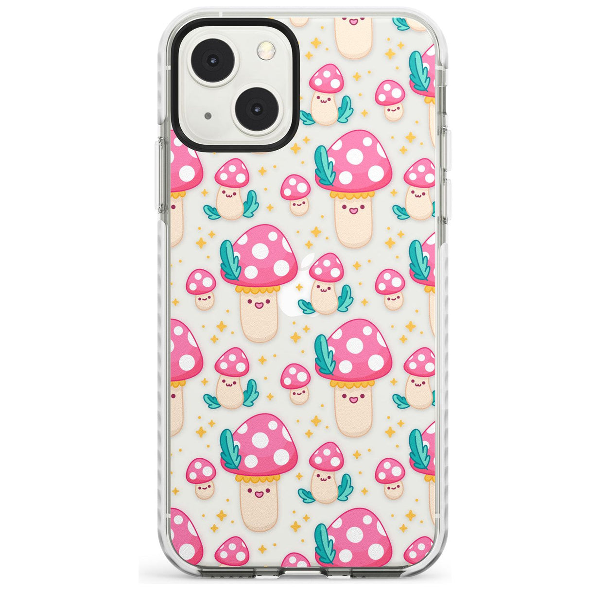 Cute Mushrooms Pattern Impact Phone Case for iPhone 13 & 13 Mini