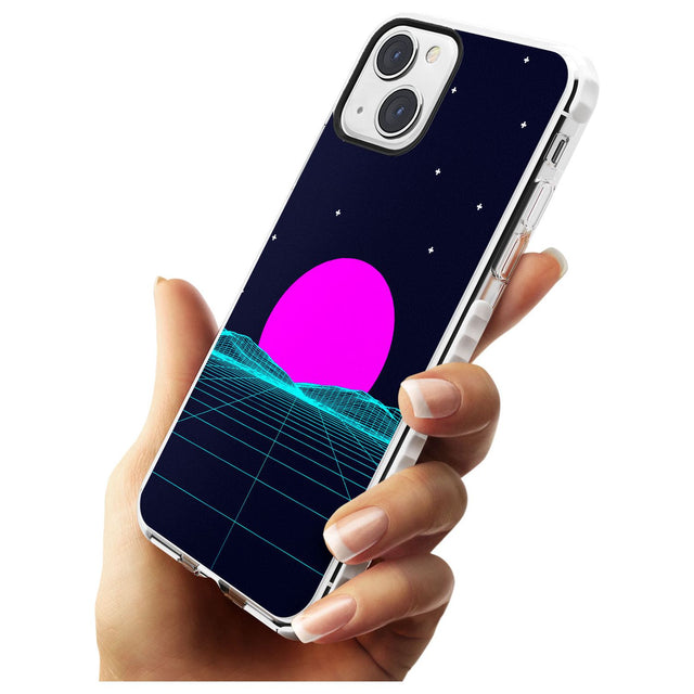 Miami Sunset Vaporwave Impact Phone Case for iPhone 13 & 13 Mini