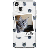 Personalised Maine Coon Photo Custom Phone Case iPhone 13 / Clear Case,iPhone 13 Mini / Clear Case,iPhone 14 / Clear Case,iPhone 14 Plus / Clear Case Blanc Space