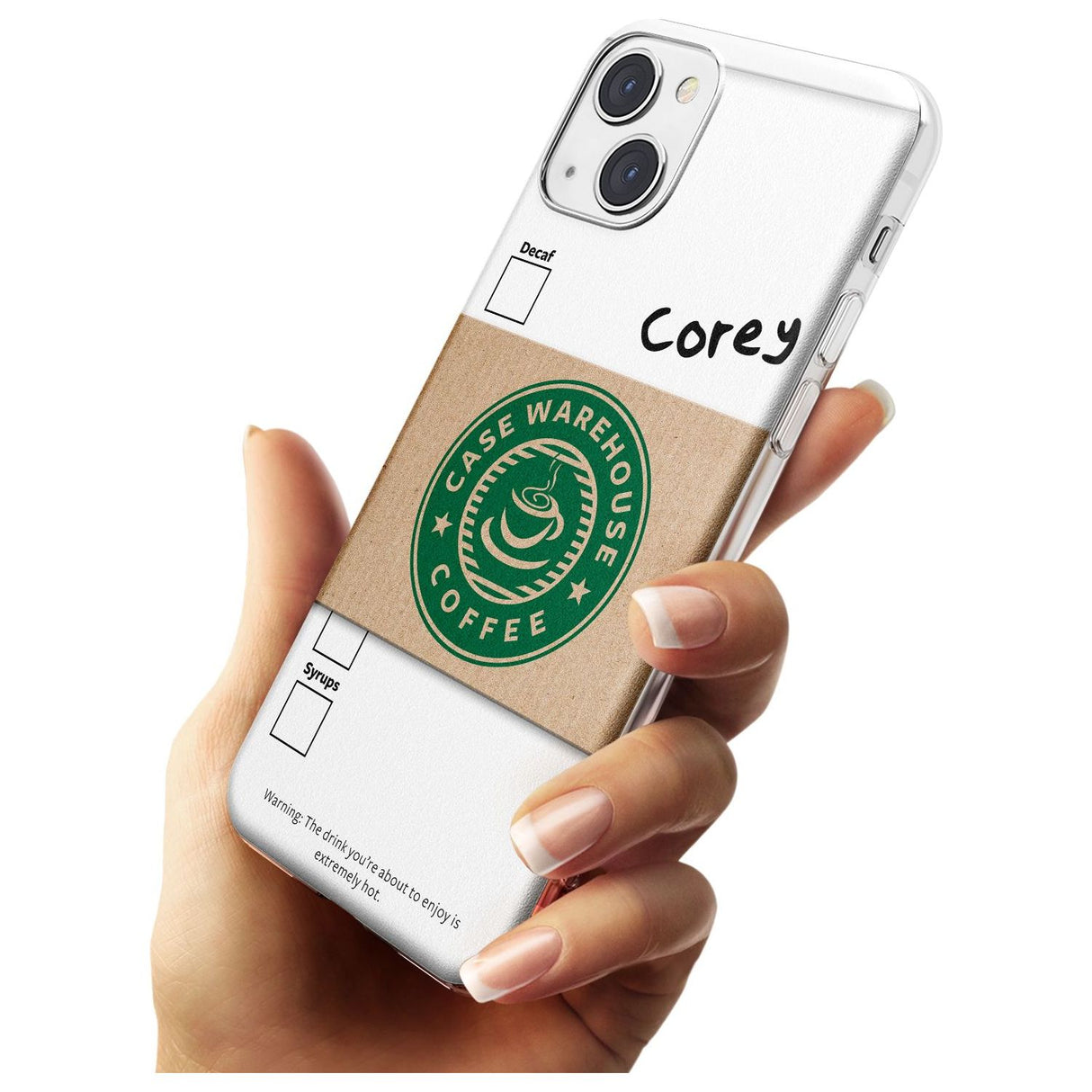 Personalised Coffee Cup Slim Phone Case for iPhone 13 & 13 Mini