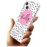 Personalised Pink Circle & Dots Custom Phone Case iPhone 15 Pro Max / Black Impact Case,iPhone 15 Plus / Black Impact Case,iPhone 15 Pro / Black Impact Case,iPhone 15 / Black Impact Case,iPhone 15 Pro Max / Impact Case,iPhone 15 Plus / Impact Case,iPhone 15 Pro / Impact Case,iPhone 15 / Impact Case,iPhone 15 Pro Max / Magsafe Black Impact Case,iPhone 15 Plus / Magsafe Black Impact Case,iPhone 15 Pro / Magsafe Black Impact Case,iPhone 15 / Magsafe Black Impact Case,iPhone 14 Pro Max / Black Impact Case,iPhon