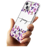 Personalised Purple Violets Custom Phone Case iPhone 15 Pro Max / Black Impact Case,iPhone 15 Plus / Black Impact Case,iPhone 15 Pro / Black Impact Case,iPhone 15 / Black Impact Case,iPhone 15 Pro Max / Impact Case,iPhone 15 Plus / Impact Case,iPhone 15 Pro / Impact Case,iPhone 15 / Impact Case,iPhone 15 Pro Max / Magsafe Black Impact Case,iPhone 15 Plus / Magsafe Black Impact Case,iPhone 15 Pro / Magsafe Black Impact Case,iPhone 15 / Magsafe Black Impact Case,iPhone 14 Pro Max / Black Impact Case,iPhone 14