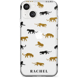 Personalised Jaguar Pattern on Transparent Custom Phone Case iPhone 13 / Clear Case,iPhone 13 Mini / Clear Case,iPhone 14 / Clear Case,iPhone 14 Plus / Clear Case Blanc Space