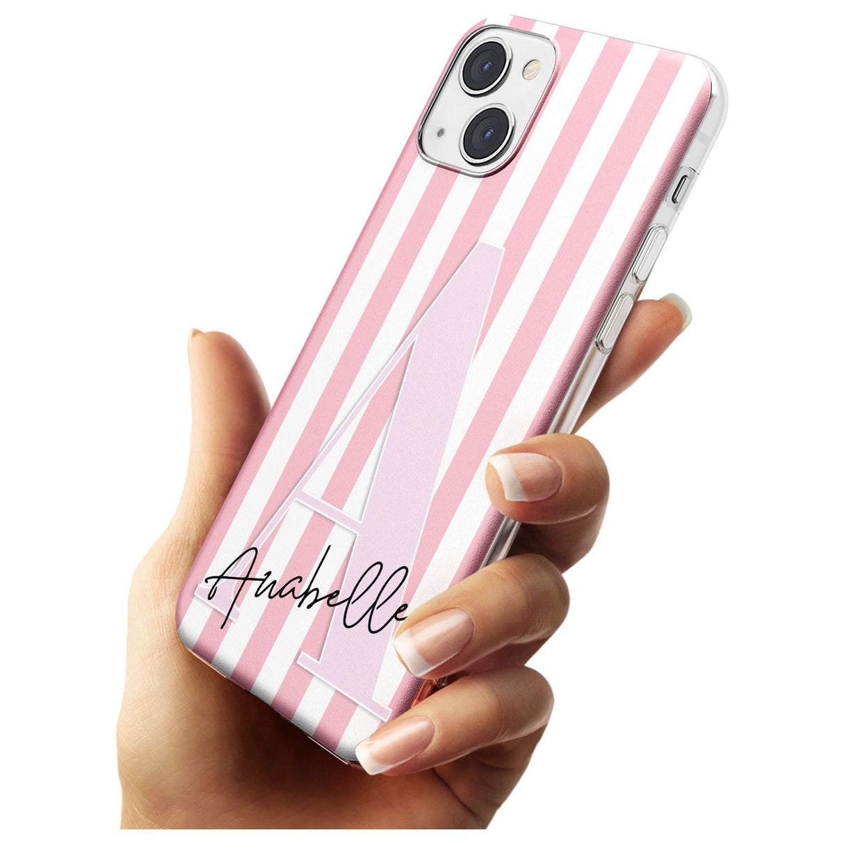 Personalised Pink Stripes & Large Monogram Custom Phone Case iPhone 15 Pro Max / Black Impact Case,iPhone 15 Plus / Black Impact Case,iPhone 15 Pro / Black Impact Case,iPhone 15 / Black Impact Case,iPhone 15 Pro Max / Impact Case,iPhone 15 Plus / Impact Case,iPhone 15 Pro / Impact Case,iPhone 15 / Impact Case,iPhone 15 Pro Max / Magsafe Black Impact Case,iPhone 15 Plus / Magsafe Black Impact Case,iPhone 15 Pro / Magsafe Black Impact Case,iPhone 15 / Magsafe Black Impact Case,iPhone 14 Pro Max / Black Impact